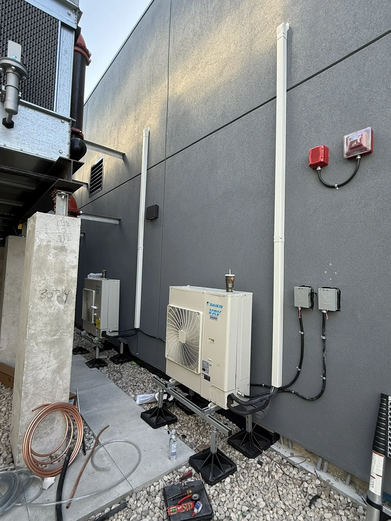 Daikin commercial VRF outdoor unit installation
