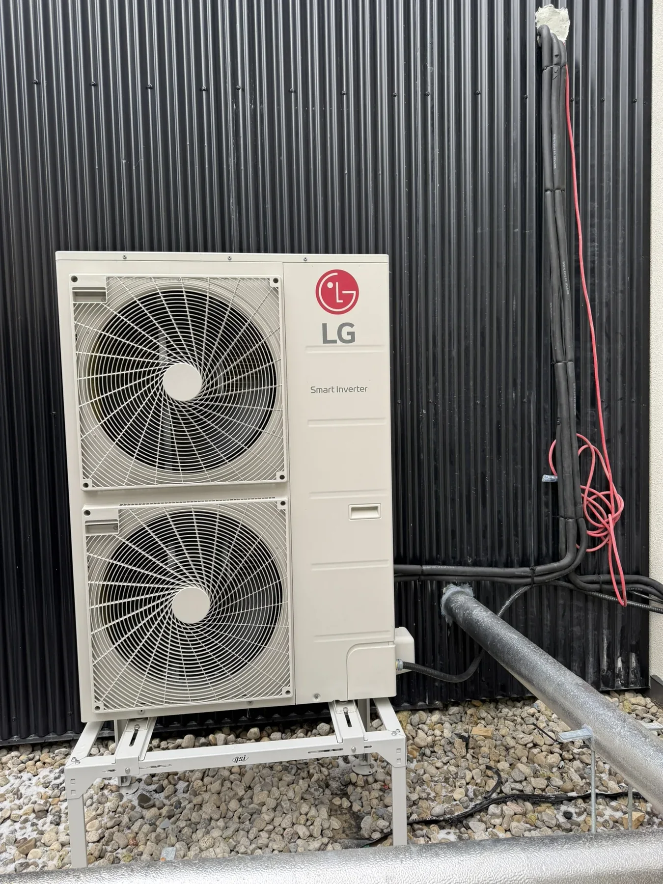 LG commercial VRF outdoor unit installation