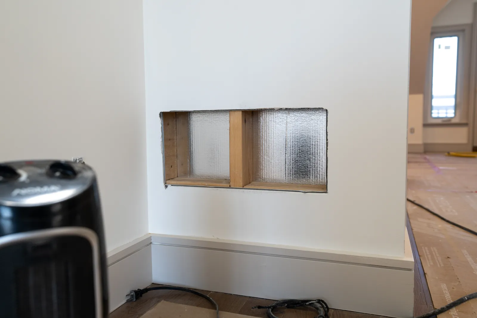 Residential air-distribution opening inspected for airflow and indoor-air-quality concerns